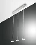 Fabas Luce 3er-LED-Pendelleuchte DUNK Aluminium geb&uuml;rstet 3239-47-212 8019282086246