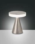 Fabas Luce LED-Tischleuchte NEUTRA Nickel 20cm 3386-34-178 8019282094661