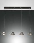 Fabas Luce 4er-LED-Pendelleuchte ARABELLA grau 3547-48-126 8019282510581