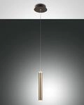 Fabas Luce LED-Pendelleuchte PRADO schwarz/Messing 3685-40-209 8019282533443