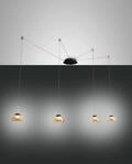 Fabas Luce 4er-LED-Pendelleuchte ARABELLA amber 3547-49-125 8019282510550