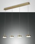Fabas Luce 4er-LED-Pendelleuchte DUNK Messing 3239-49-119 8019282539339