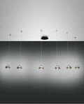 Fabas Luce 6er-LED-Pendelleuchte ARABELLA grau 3547-46-126 8019282510529