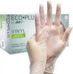 Vinylhandschuhe, wei&szlig;, Gr&ouml;&szlig;e S, puderfrei, Eco-Plus, Grundpreis: &euro; 0,07 /