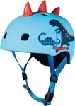 Micro 7800935, MICRO Kinder Scooter Helm Scootersaurus 3D V2 blau | 52-56CM