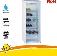 PKM 20021, PKM Glast&uuml;rk&uuml;hlschrank GKS255, 250 Liter Nutzinhalt,