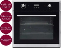 PKM 23356, PKM Einbaubackofen EBO9.4 mit Display und Timer, 56 Liter Garraum,