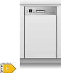 PKM 40111, PKM Geschirrsp&uuml;ler GSP9-6TI, Teilintegriert, 2100 Watt, 9 Gedecke,