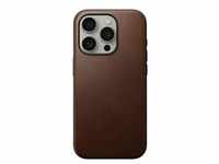 Modern Leather Case iPhone 15 Pro - Brown