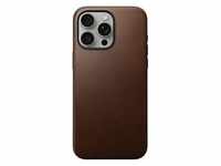 Modern Leather Case iPhone 15 Pro Max - Brown