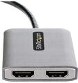 USB-C to Dual HDMI MST HUB Dual HDMI 4K 60Hz USB Type C Multi Monitor Adapter for