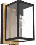 BUDRONE outdoor wall lamp black/brown