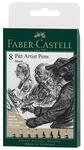 8 Pitt Artist Pens Black