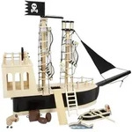 Small Foot - Wooden Dollhouse Pirate Boat