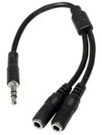Slim Stereo Splitter Cable