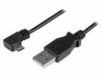 6ft USB A to Right Angle Micro-USB Charge Sync Cable M/M 24AWG