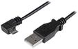 StarTech.com 6ft USB A to Right Angle Micro-USB Charge Sync Cable M/M 24AWG