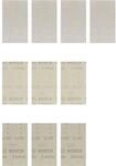 sanding sheet set flat 80x133mm net 10 pcs