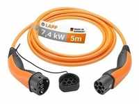 Type 2 Charging Cable, up to 7,4 kW, 5 m, orange