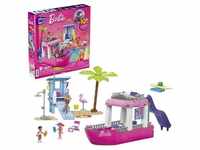 Barbie MEGA Malibu Dream Boat Building Kit Playset With 3 Micro-Dolls (317 Pieces)