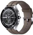 Xiaomi BHR7216GL, Xiaomi Watch 2 Pro - Silver Case with Brown Leather Strap