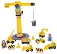 Bigjigs Wooden Crane & Construction Vehicles