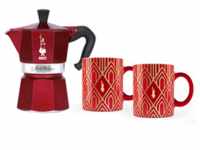 Moka Express Déco Glamour - 6 cups + 2 mugs