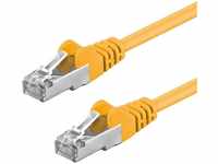 CAT 5e patchcable F/UTP yellow 7.5 m