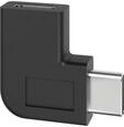 USB-C to USB-C adapter 90&deg; - black