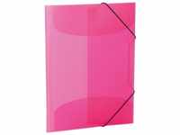 3-flap folder - for A3 - translucent pink