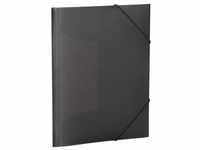 Elasticated folder A3 PP translucent black