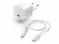 Charger USB-C with USB-C Cable PD 25W 1.5m Cable White