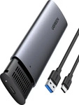 UGREEN 10903, UGREEN storage drive enclosure SSD enclosure Black Grey M.2