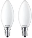 Philips 929001345367, Philips LED-Lampe Classic Candle 4.3W/827 (40W) Frosted 2-pack