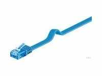 Pro CAT 6A flat-patch cable U/UTP blue