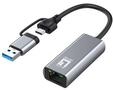 USB-0423 2.5 Gigabit Ethernet 2-in-1 USB-C/A Network Adapter