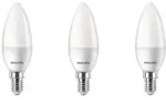 LED-Lampe Candle 4.9W/827 (40W) Frosted 3-pack E14