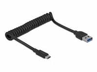 USB 3.1 Gen 2 Coiled Cable Type-A male to Type-C male