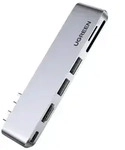 6-in-2 USB C Hub - docking station - USB-C 3.1 Gen 2 / Thunderbolt 3 - HDMI