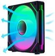 Lian Li UF-RSLIN140-1B, Lian Li UNI FAN SL INF PWM Black Reverse - Geh&auml;usel&uuml;fter -