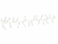 Goobay Silver Wire String Light ''Snowflakes'' with 10 LEDs