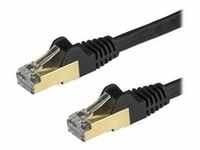0.5m Black Cat6a / Cat 6a Shielded Ethernet Patch Cable 0.5 m - patch cable -...
