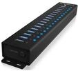 ICY BOX IB-HUB1717-U3 USB-Hubs - 17 - Schwarz