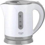 Adler AD 1371g, Adler Wasserkocher AD 1371g - kettle - white/grey - Wei&szlig;/Grau - 850