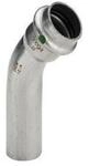 Viega Sanpress Inox bend 45&deg; 42 Stainless steel/bright 435431