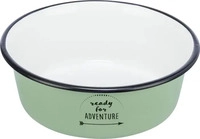Trixie TX25212, Trixie Bowl enamel/stainless steel 0.9 l/&oslash; 17 cm green
