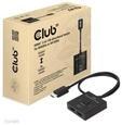 Club 3D CSV-1384 - video/audio switch - 2-in-1 bi-directional - 2 ports
