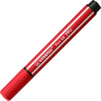 STABILO 768/48, STABILO Pen 68 MAX - Fibre-tip Pen with Thick Chisel Tip - Carmine