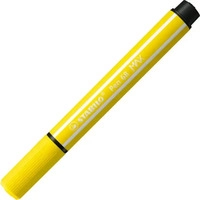 STABILO 768/24, STABILO Pen 68 MAX - Felt-tip pen with thick chisel tip - lemon