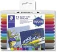Staedtler 3190 TB12, Staedtler Double-ended fabric pens 12 pcs